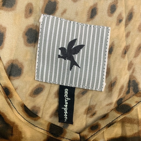 One teaspoon sheer animal print blouse - Picture 3 of 6